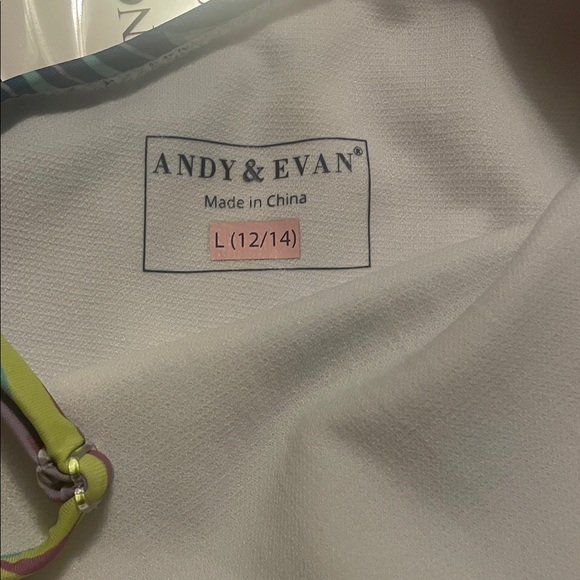 Andy & Evan Girls' Multicolor Tropical One-Piece Swimsuit - Picture 5 of 6